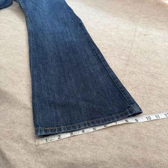 Vtg y2k Levi’s 515 Blue Denim Bootcut Jeans Womens 14 Mid Rise normcore heritage - Picture 8 of 10